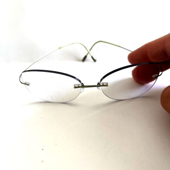 Silhouette Eyeglasses Rimless Designer Frames Only Grey 51-17-140 - Picture 1 of 5